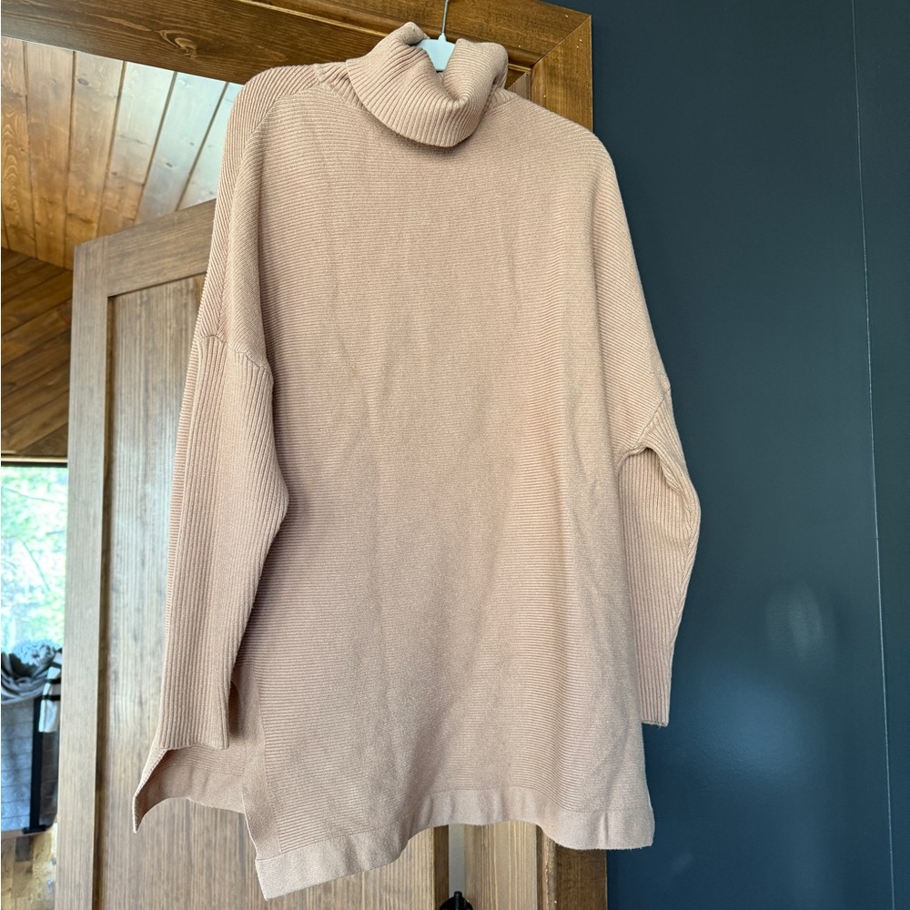 Cozy Tan Turtleneck Sweater